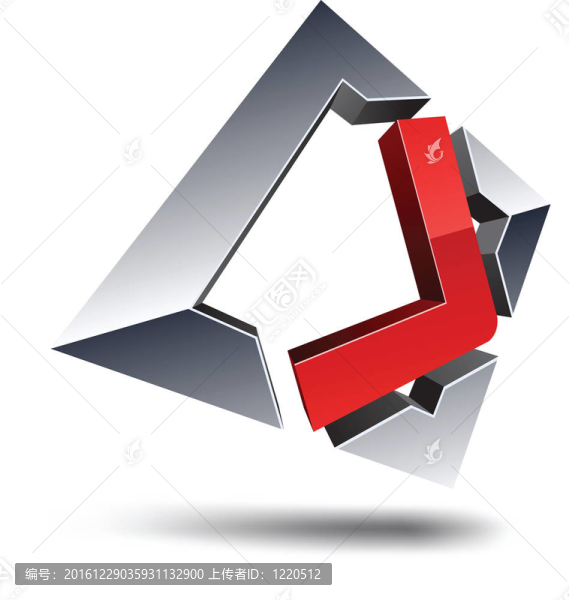 三維字母。