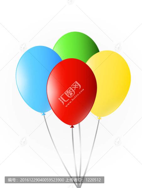 五顏六色的氣球生日派對(duì)裝飾。