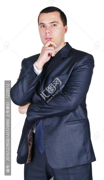 穿西裝的年輕商人