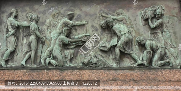 在莫斯科礦區(qū)和羅戈津紀(jì)念碑浮雕