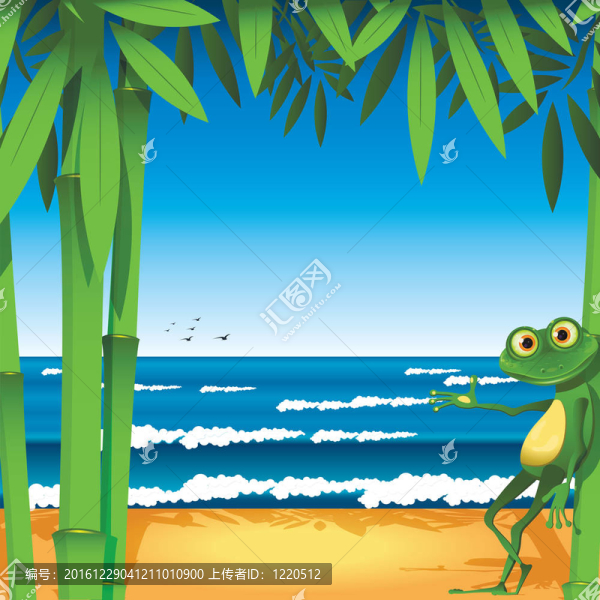 青蛙在沙質(zhì)海岸