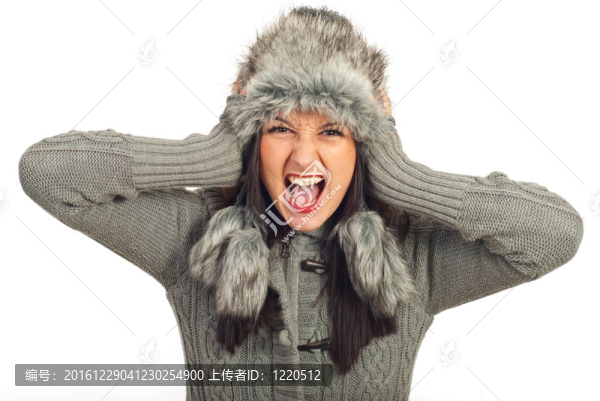 瘋狂的冬天的女人