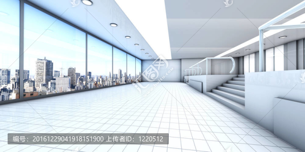 一個圣保羅的城市天際線的空處；巴西；在背景。建筑效果圖制作。三維渲染。