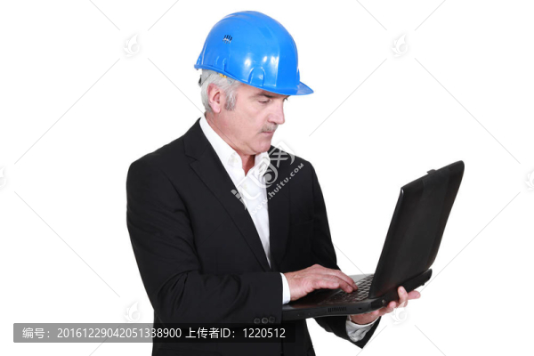 高級(jí)建筑師與計(jì)算機(jī)手
