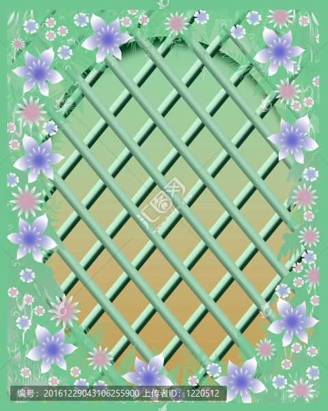 夢幻般的花園景色