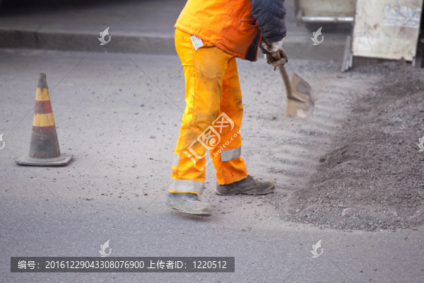 街上的工人