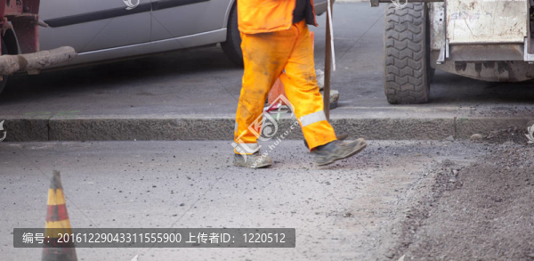 街上的工人