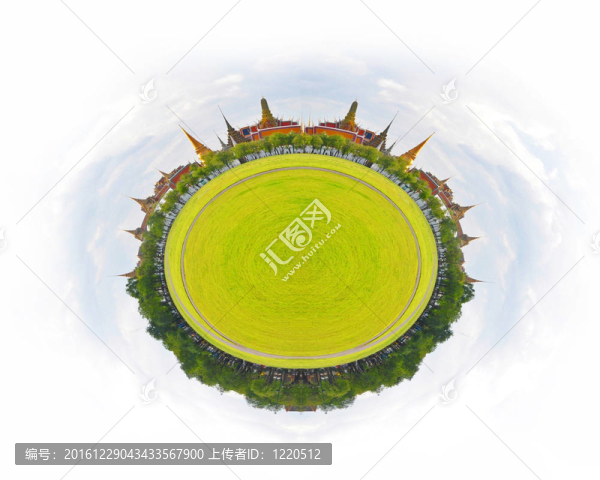 360度全景watphrakaew；泰國