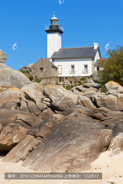 de,Pontusval燈塔；Bretagne；法國(guó)