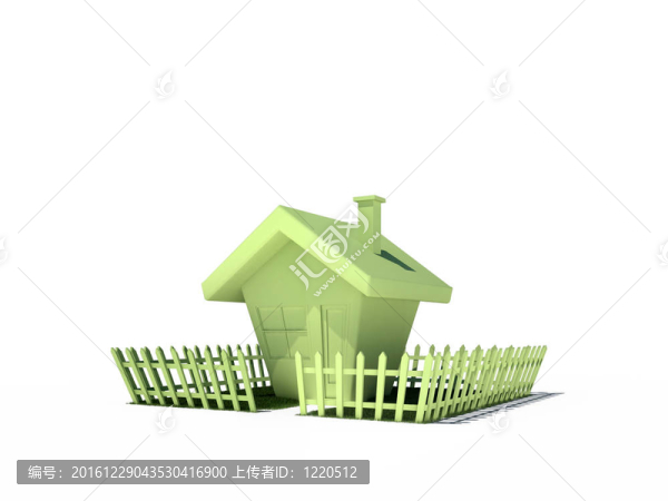 房子的柵欄3D,CG