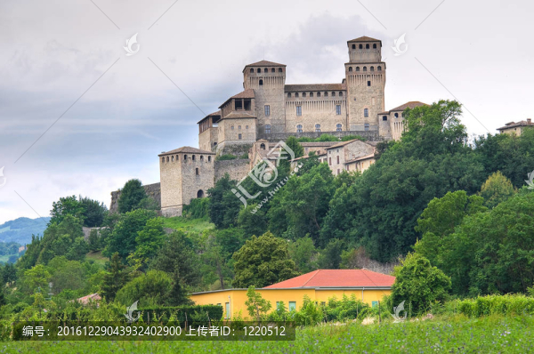 城堡Torrechiara。Emilia,Romagna。意大利.