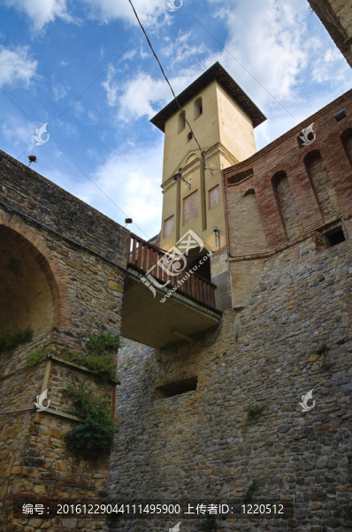 費(fèi)利諾城堡。Emilia,Romagna。意大利.