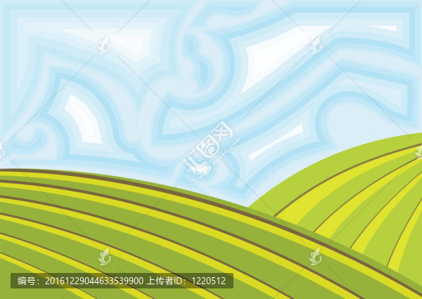 田野與天空?qǐng)D