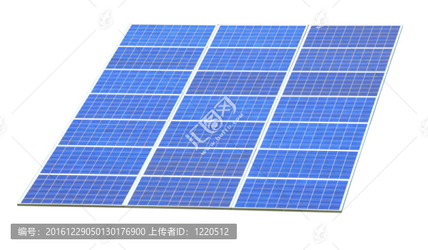 具有白色背景的太陽能電池板