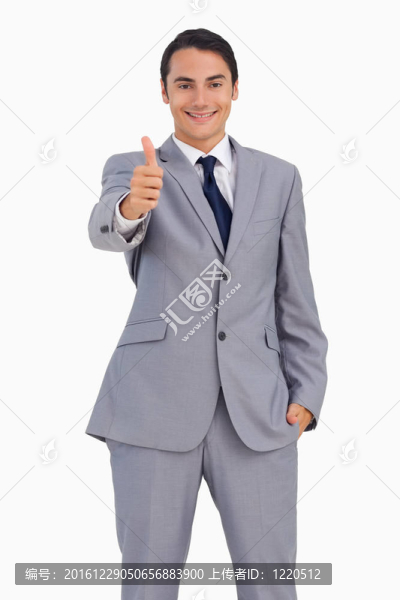 微笑的人適合拇指