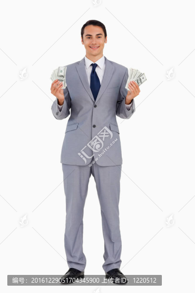 一個(gè)有很多錢的英俊男人的畫像