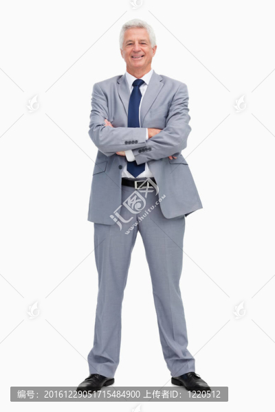 微笑商人肖像