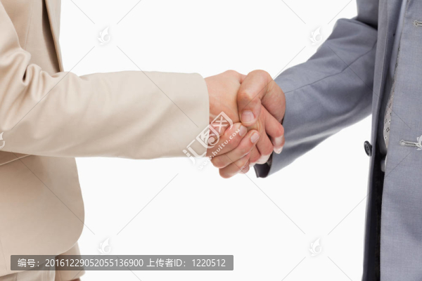 親密的人握手