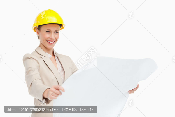 漂亮女人穿西裝看計劃