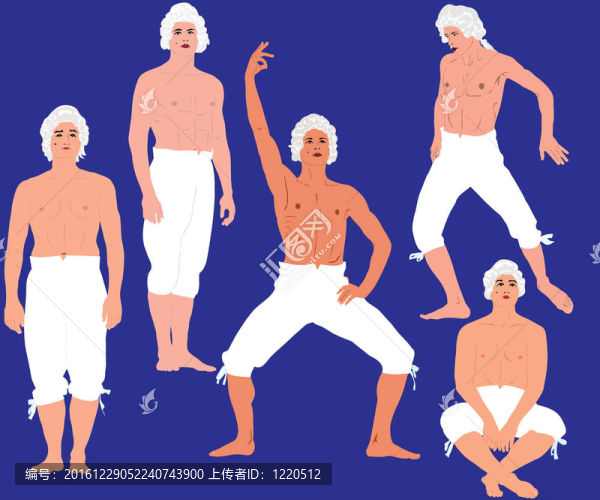 褲子在一個(gè)光著上身的男子