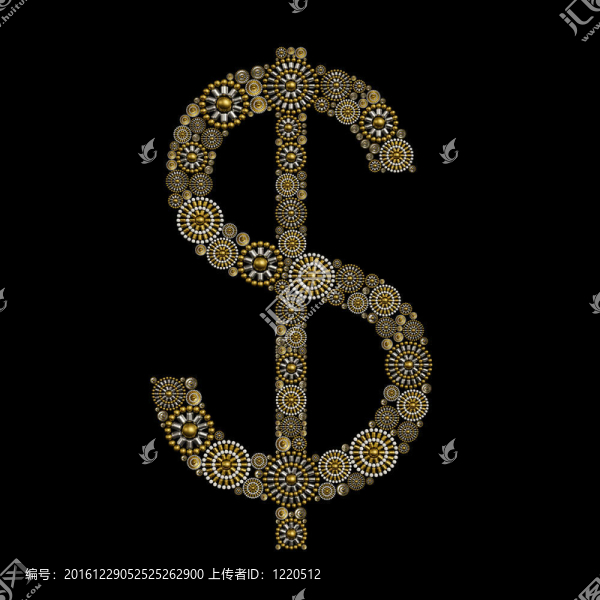 美元符號珠寶飾品設(shè)計