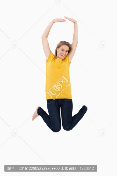 年輕女人跳