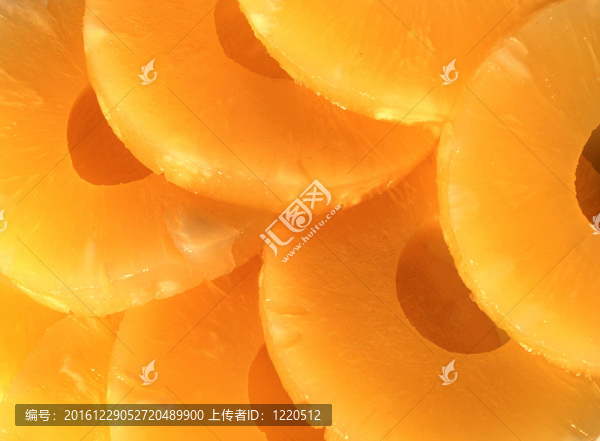 黃色罐裝菠蘿圈；素食