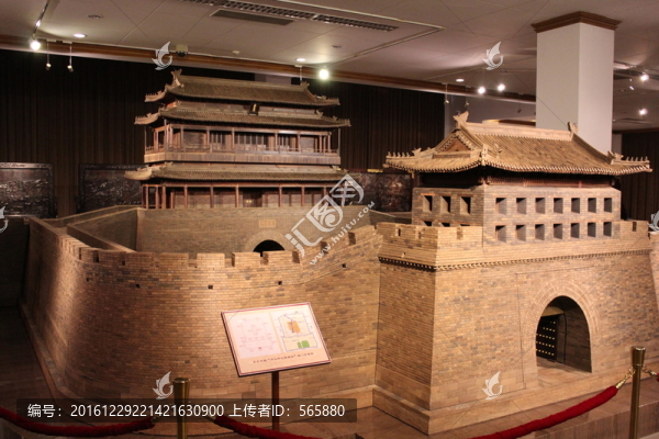 紫檀,及陰沉木制永定門
