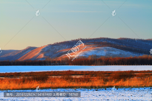 雪原遠(yuǎn)山