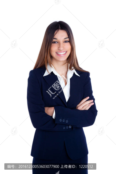 穿著藍(lán)色套裝的亞洲印度商業(yè)女性