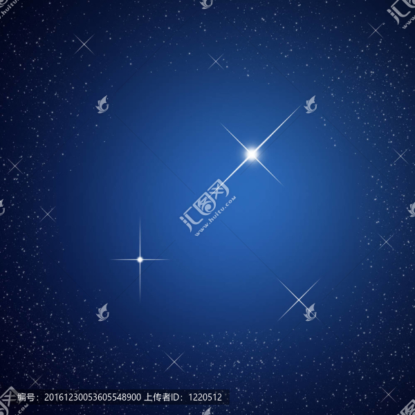 夜空明亮的星星