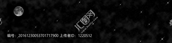 夜空中的月亮