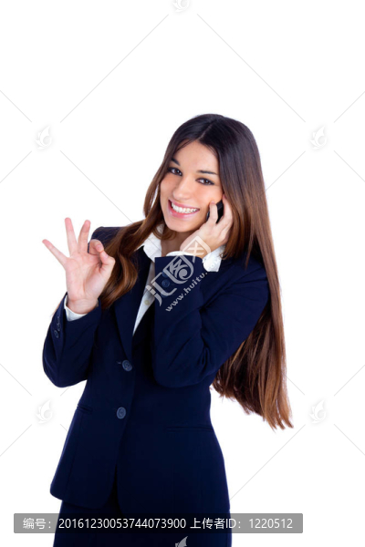 亞洲印度商業(yè)女性談手機(jī)