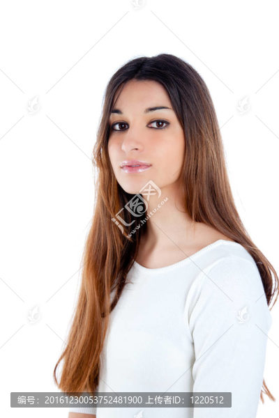 印度亞洲黑色長(zhǎng)頭發(fā)的女子