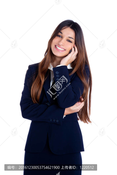 亞洲印度商業(yè)女性談手機(jī)