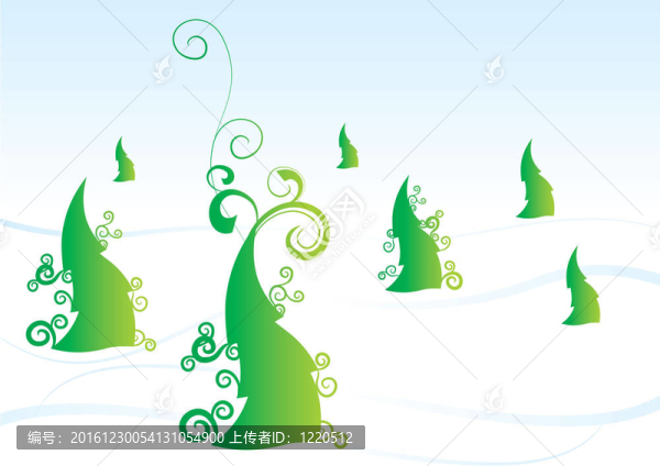 圣誕樹(shù)森林冬