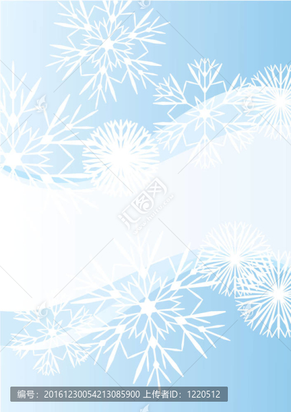 雪花抽象藍背景