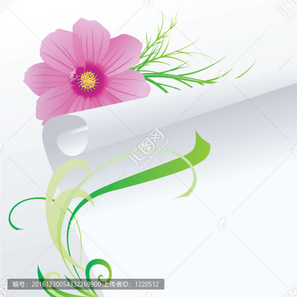 宇宙花朵插畫