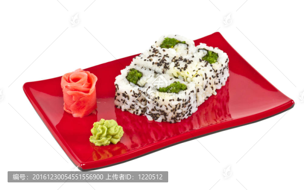 日本的素食卷的海苔