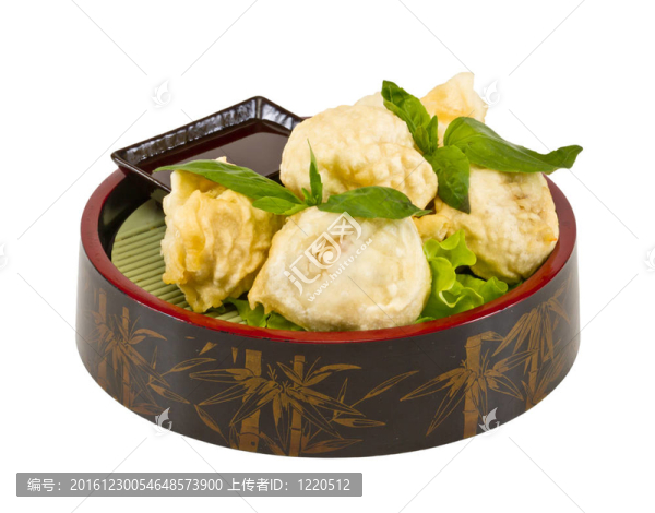日本料理；炸香菇