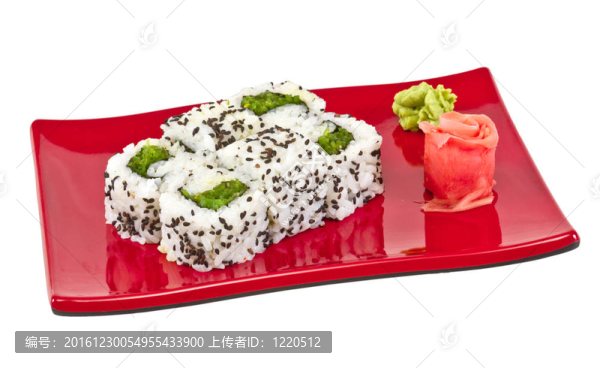 日本的素食卷的海苔