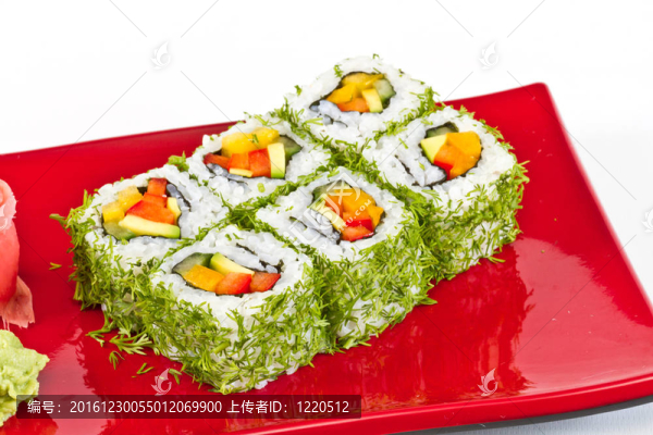 日本的素食卷蒔蘿菜