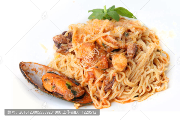Tagliolini與海鮮堆
