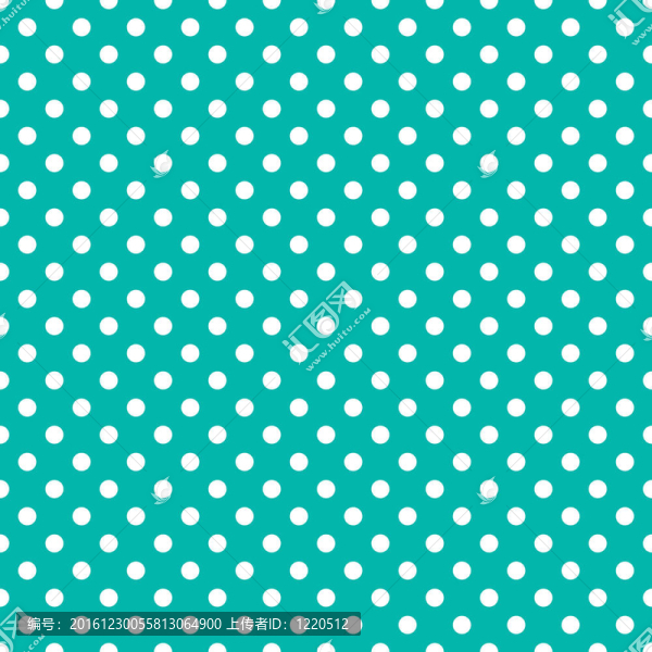 Bright,Turquoise白polkadots