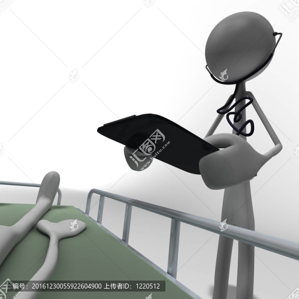 與clpboard低角度拍攝的醫(yī)生