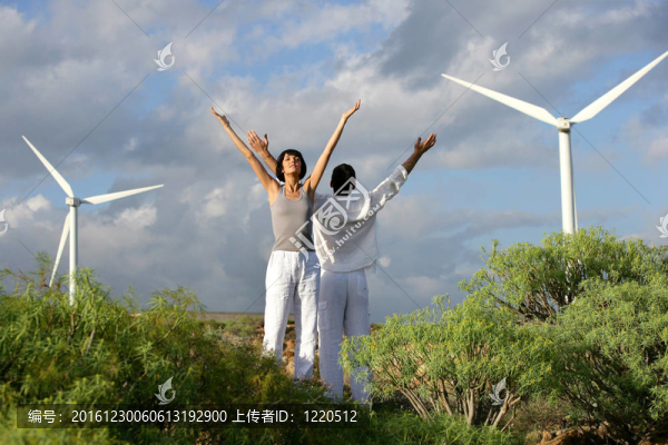 風(fēng)力渦輪機(jī)附近的耦合拉伸