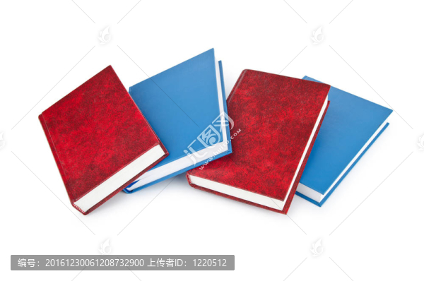白色的高疊圖書