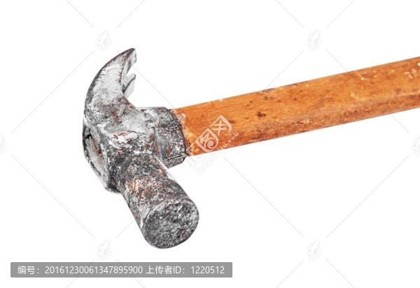 老銹錘；白色背景隔離