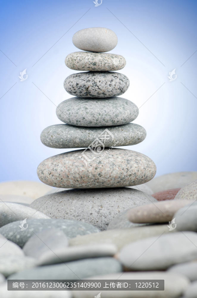 卵石堆積反對梯度背景