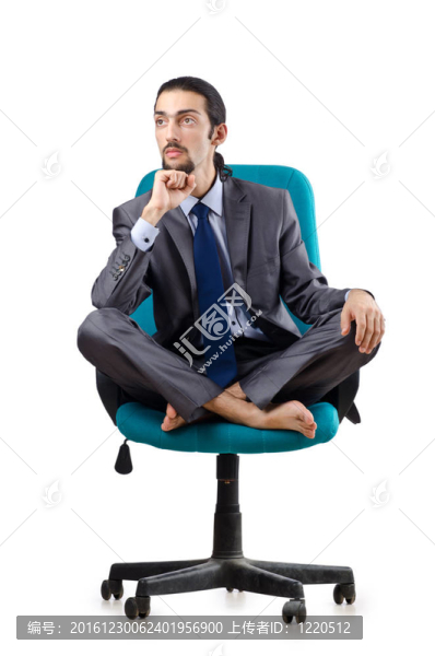 白人青年商人